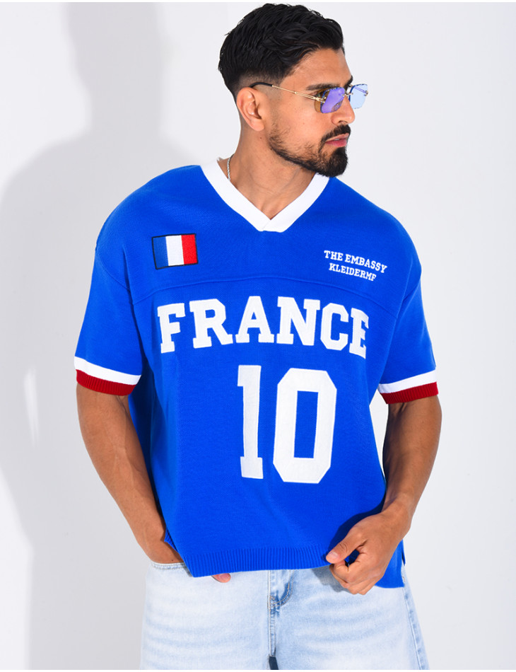 T-shirt côtelé "France"