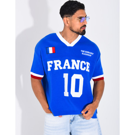 T-shirt côtelé "France"