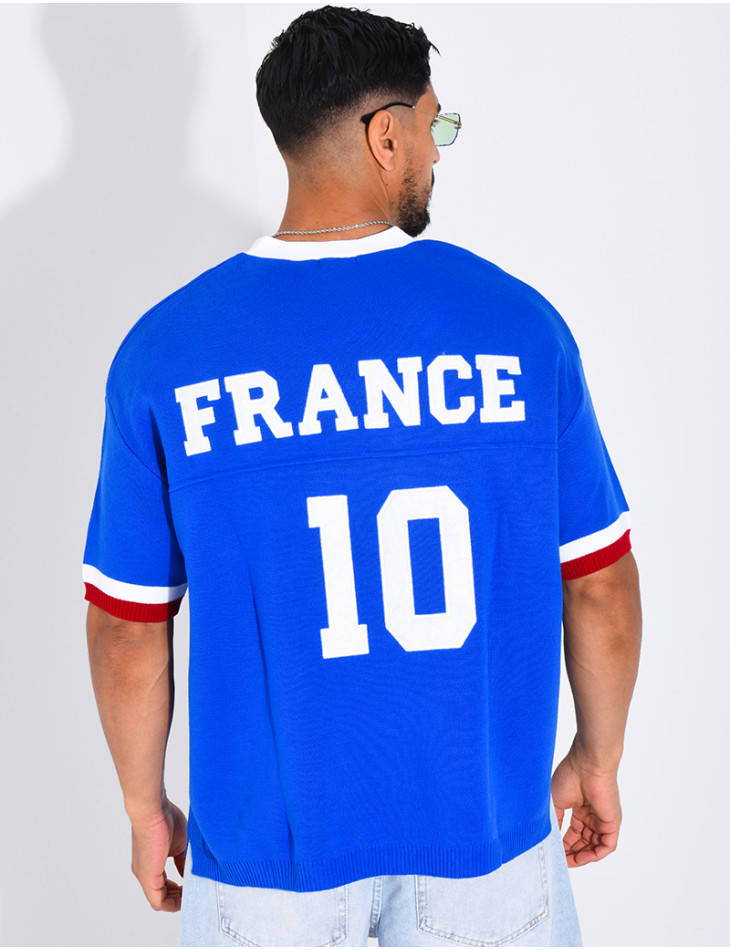 T-shirt côtelé "France"