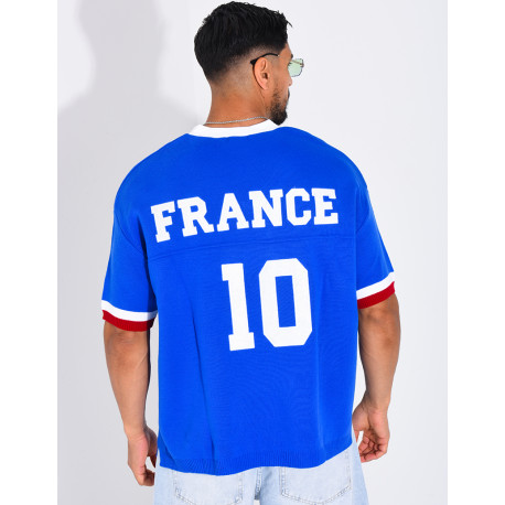 T-shirt côtelé "France"