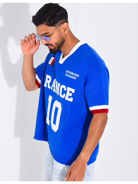 T-shirt côtelé "France"