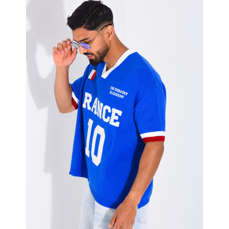 T-shirt côtelé "France"