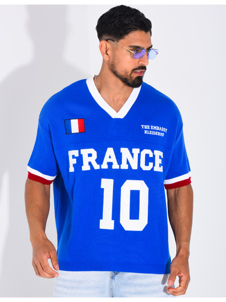 T-shirt côtelé "France"