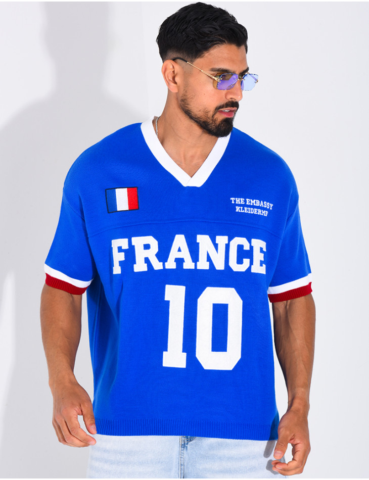 T-shirt côtelé "France"