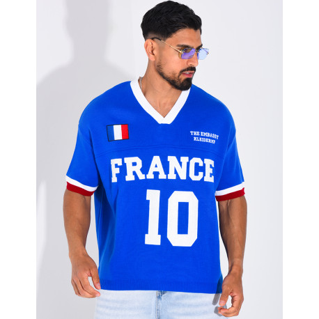 T-shirt côtelé "France"