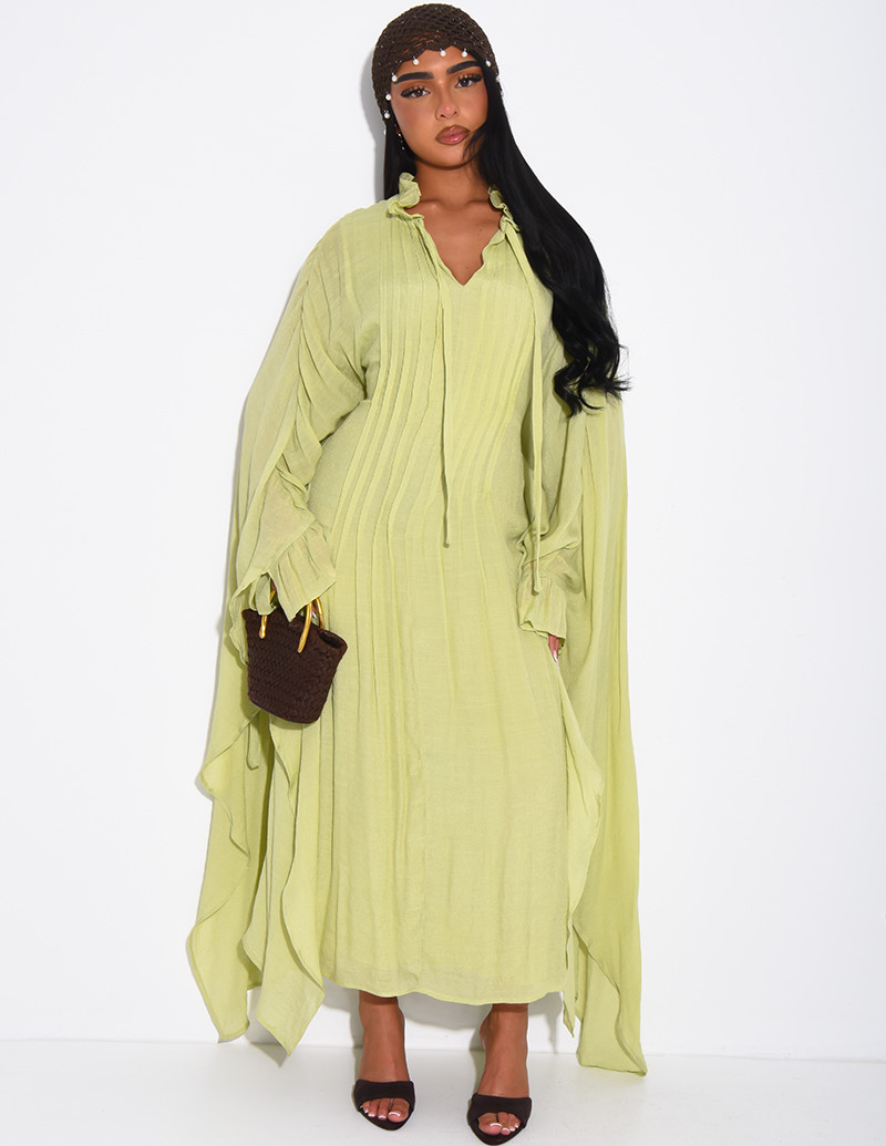 Robe fluide doublée à nouer...