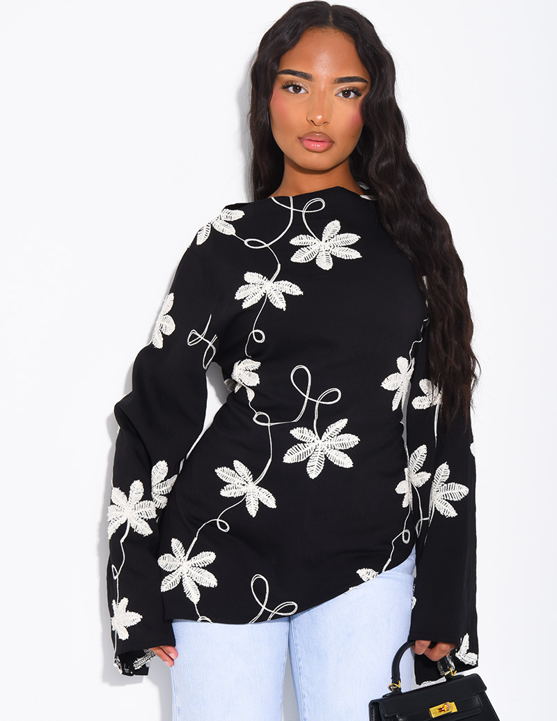 Asymmetrical linen-effect...