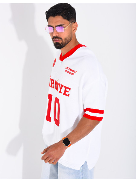 T-shirt texturé "Turkiye 10"