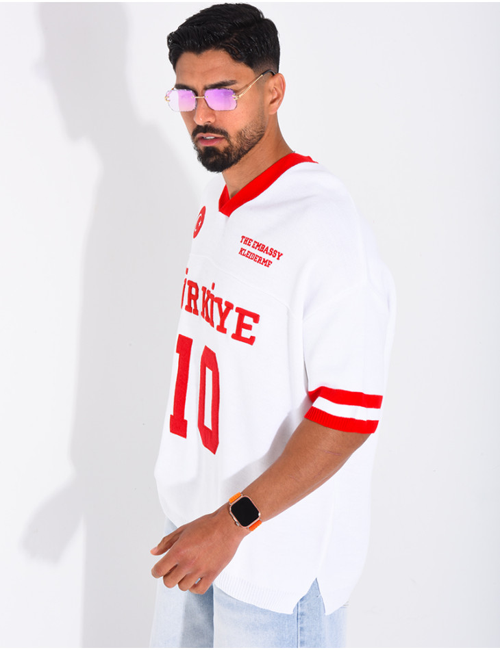 T-shirt texturé "Turkiye 10"