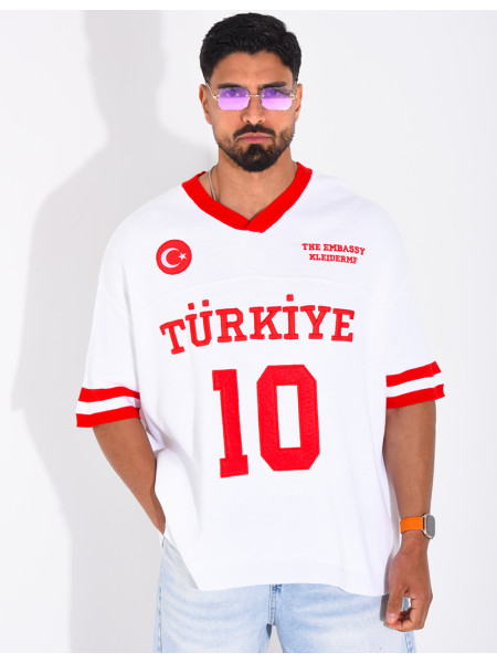 T-shirt texturé "Turkiye 10"