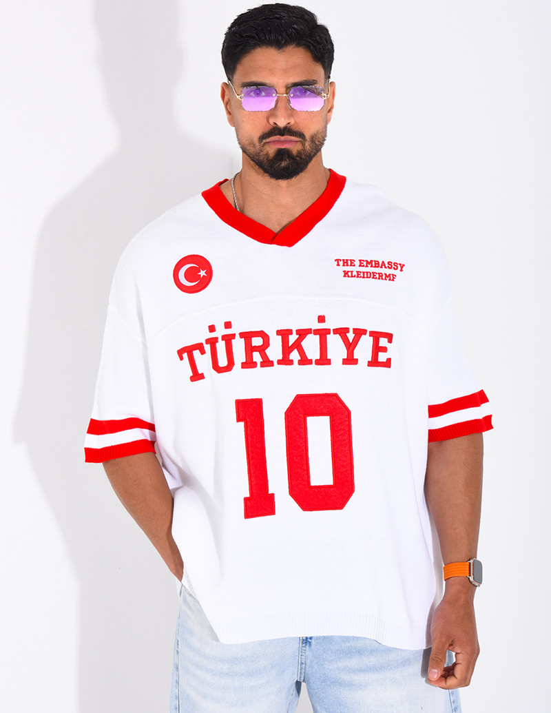 T-shirt texturé "Turkiye 10"