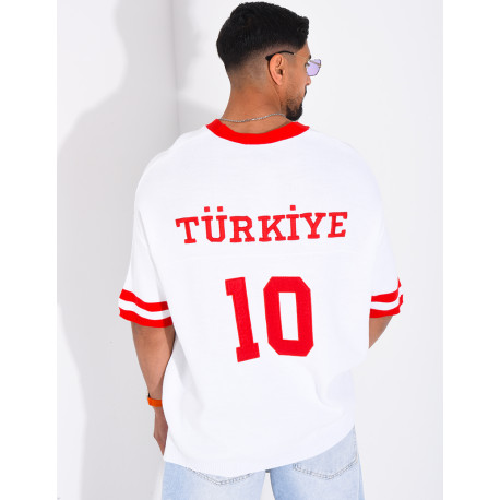 T-shirt texturé "Turkiye 10"