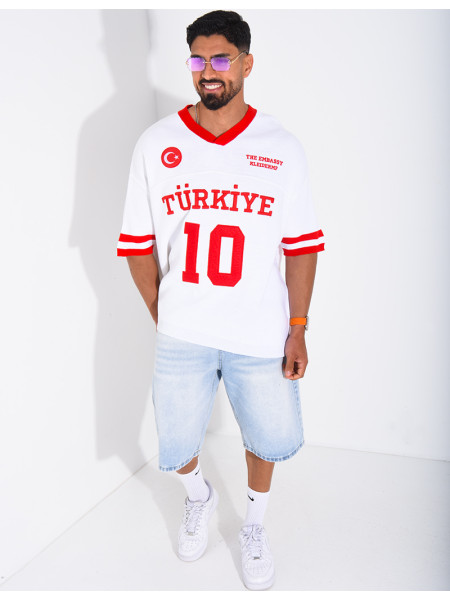 T-shirt texturé "Turkiye 10"