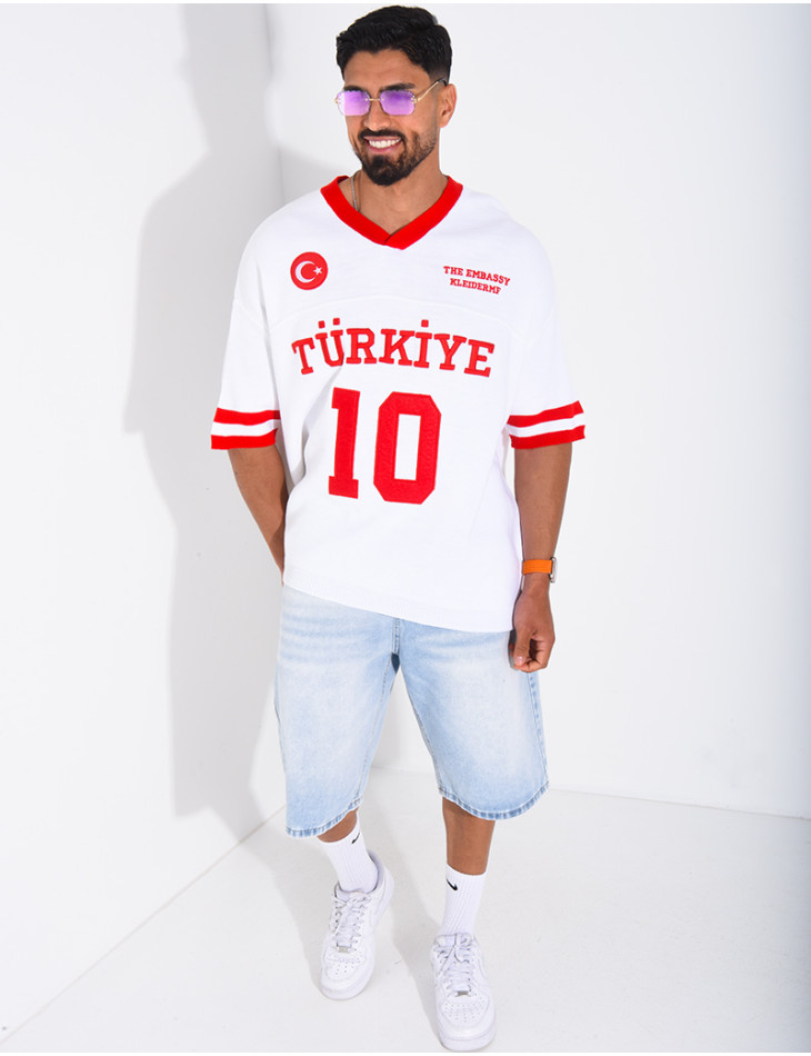 T-shirt texturé "Turkiye 10"