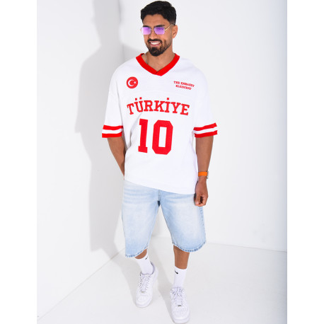 T-shirt texturé "Turkiye 10"