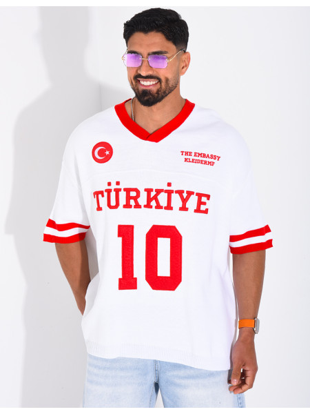 T-shirt texturé "Turkiye 10"