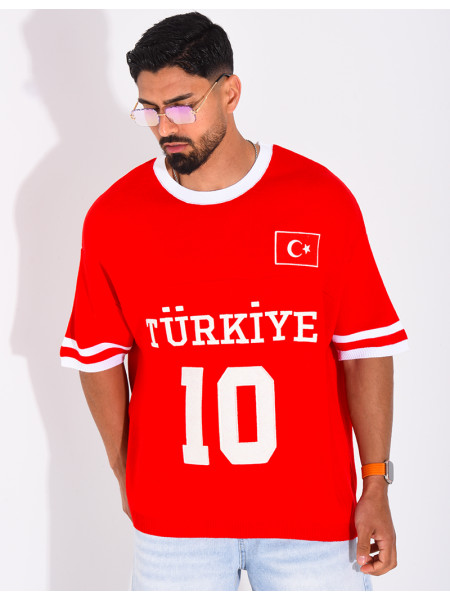 T-shirt texturé "Turkiye 10"