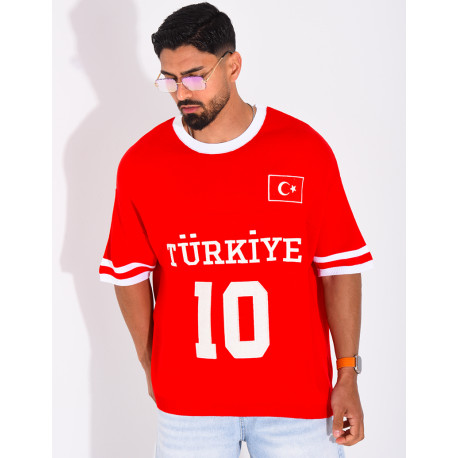 T-shirt texturé "Turkiye 10"