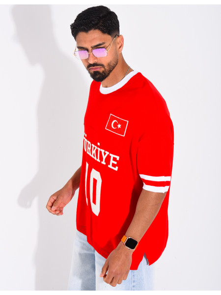 T-shirt texturé "Turkiye 10"