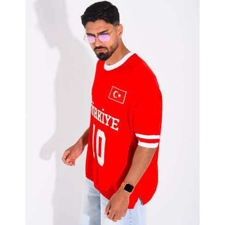 T-shirt texturé "Turkiye 10"