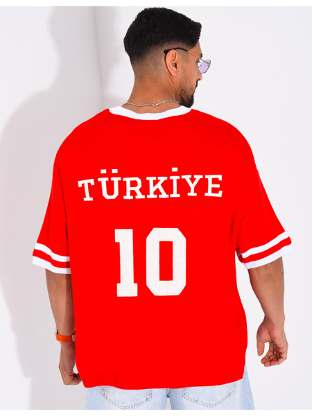 T-shirt texturé "Turkiye 10"