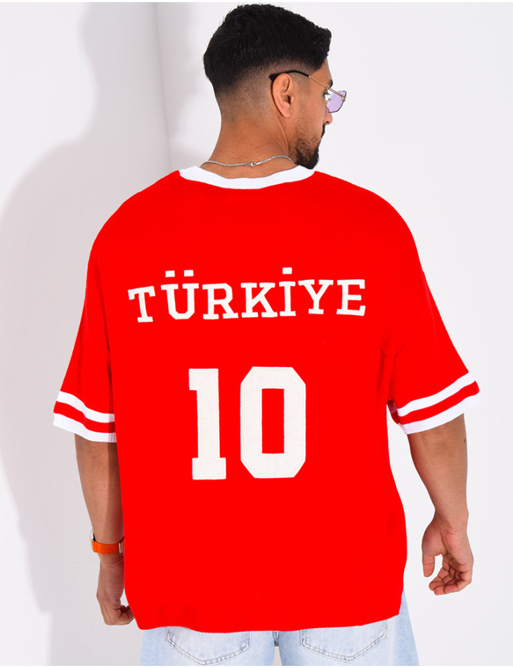 T-shirt texturé "Turkiye 10"