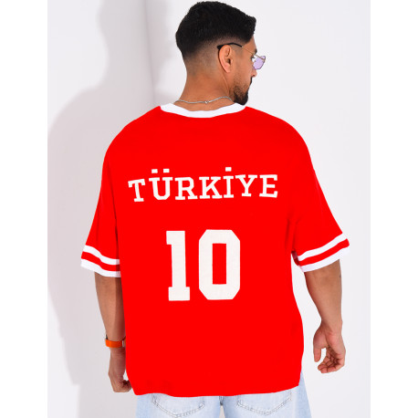 T-shirt texturé "Turkiye 10"