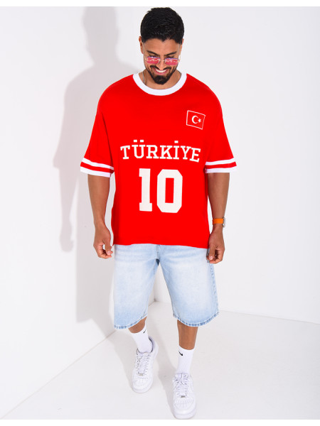 T-shirt texturé "Turkiye 10"