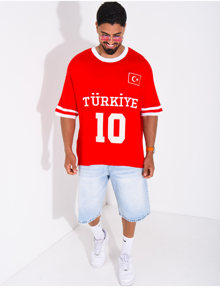 T-shirt texturé "Turkiye 10"
