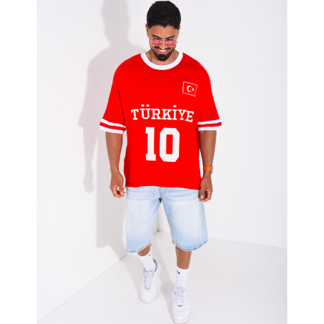 T-shirt texturé "Turkiye 10"