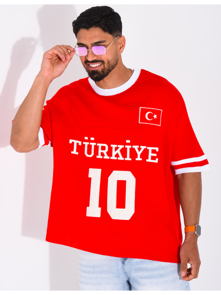 T-shirt texturé "Turkiye 10"