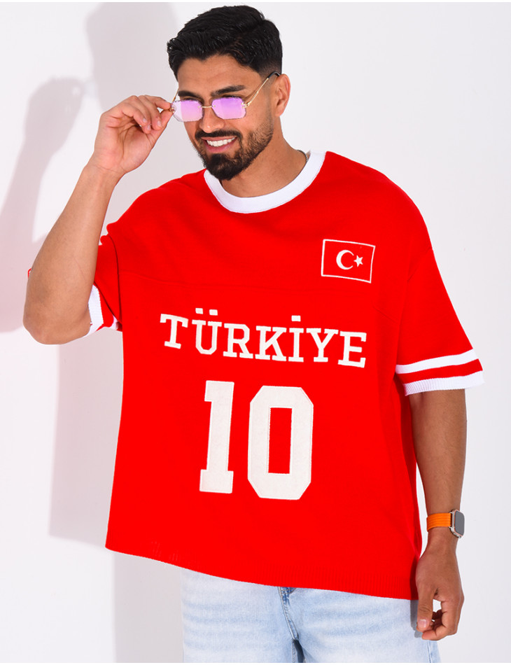 T-shirt texturé "Turkiye 10"