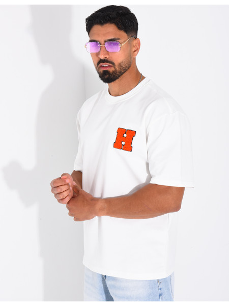 T-shirt avec la lettre H