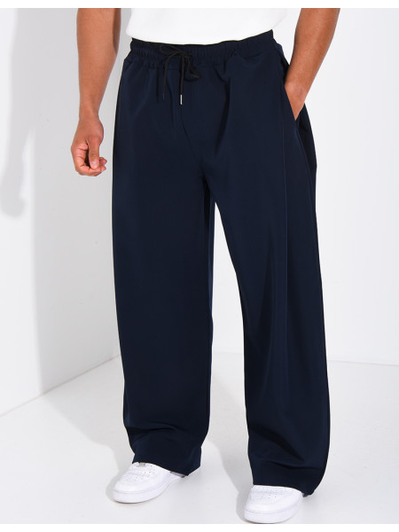 Pantalon large à taille élastique