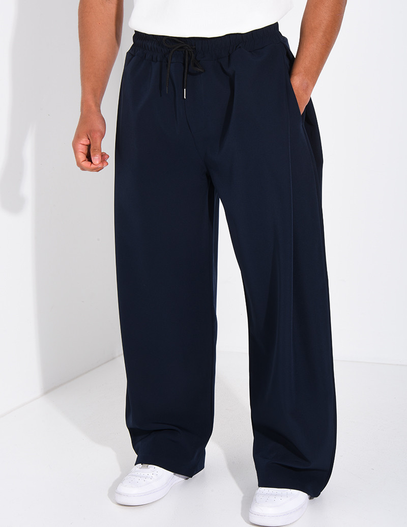 Pantalon large à taille...