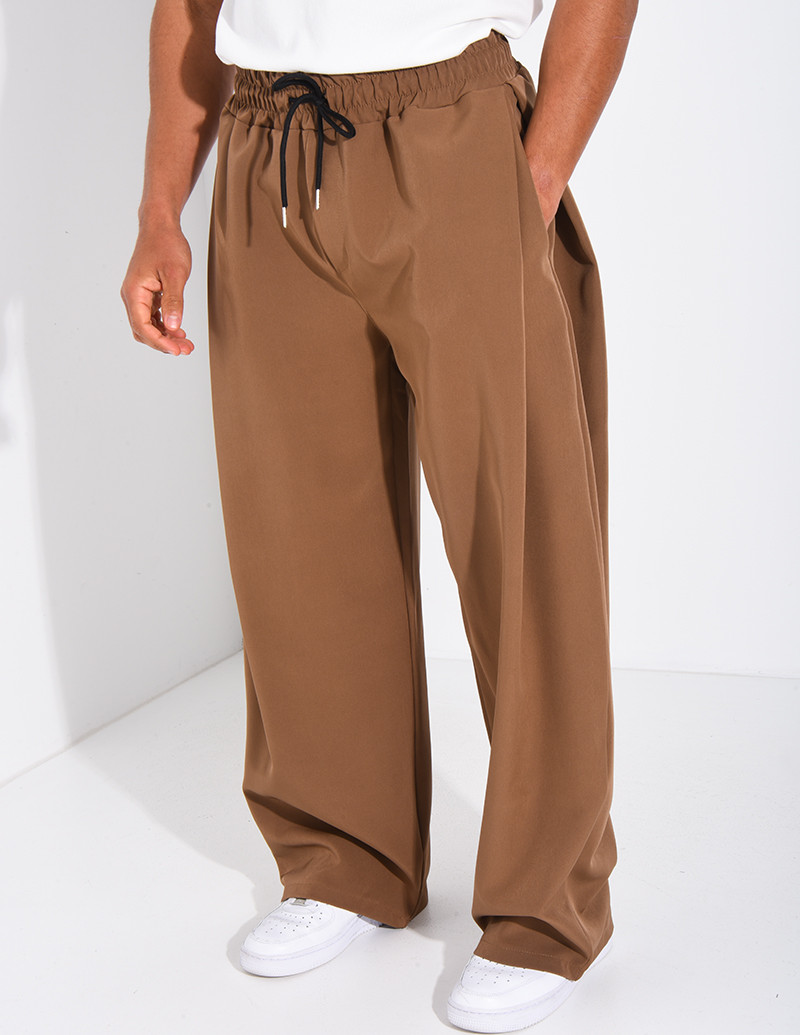 Pantalon large à taille...