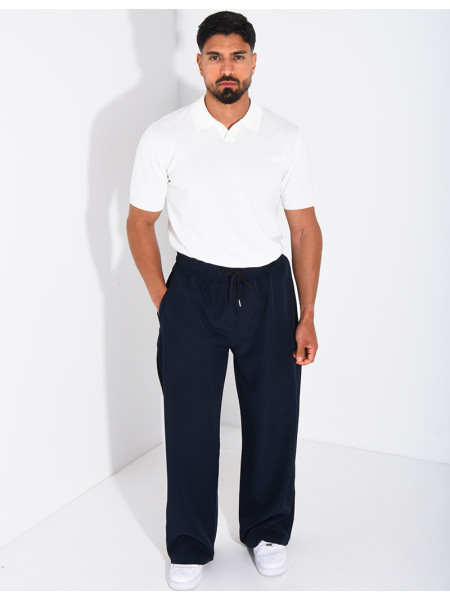 Pantalon large à taille élastique