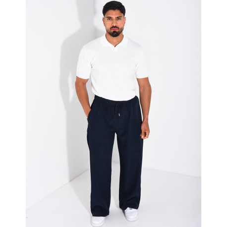 Pantalon large à taille élastique