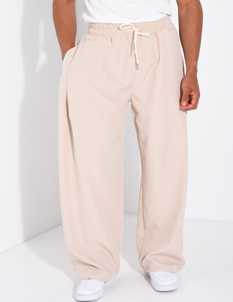 Pantalon large à taille...
