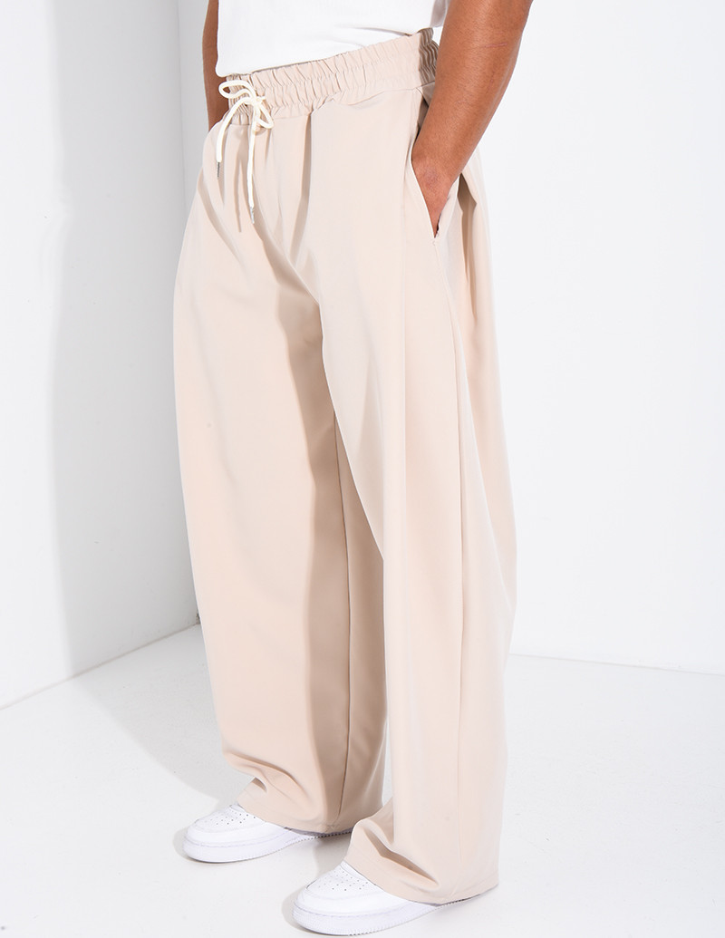 Pantalon large à taille...