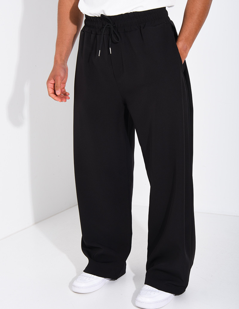 Pantalon large à taille...