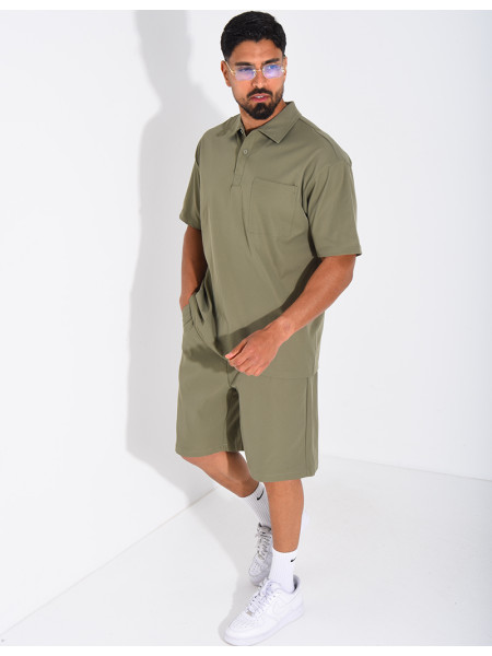 Ensemble short et polo à poche