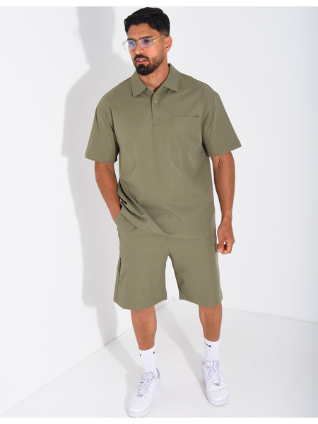 Ensemble short et polo à poche