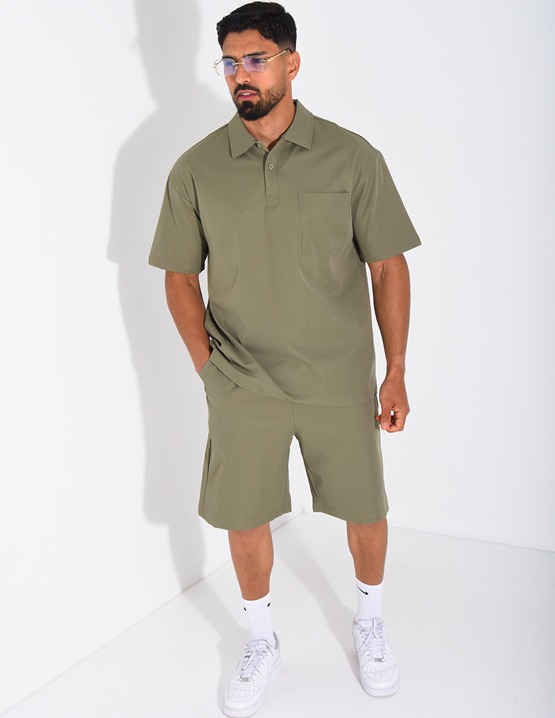 Ensemble short et polo à poche
