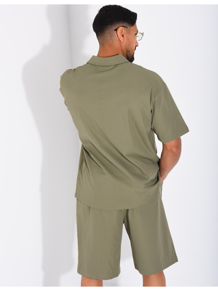 Ensemble short et polo à poche
