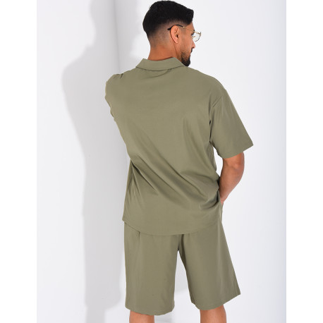 Ensemble short et polo à poche