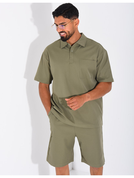 Ensemble short et polo à poche