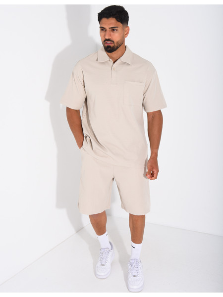 Ensemble short et polo à poche