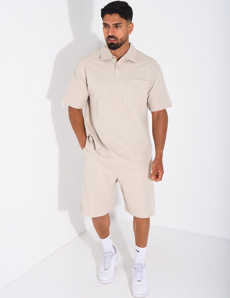 Ensemble short et polo à poche