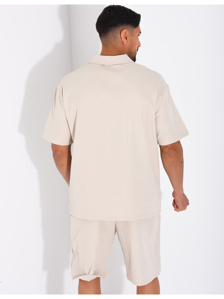 Ensemble short et polo à poche